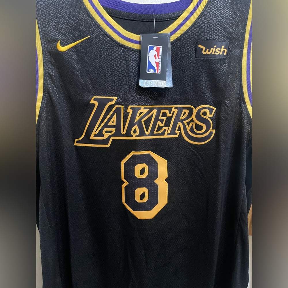 Kobe Bryant #8 #24 Los Angeles Lakers Black Mamba Day Special Edition Jersey